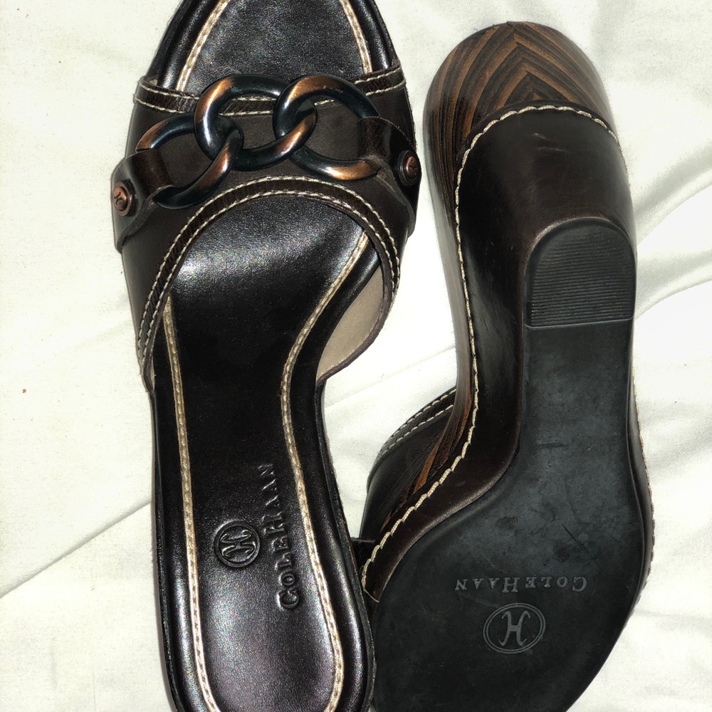 Brown Cole Haan wedges